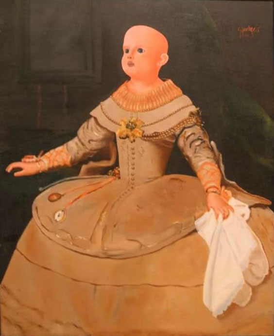  Portrait de l'infante. Huile sur toile, 80 × 100 cm. 1981 