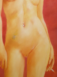  Desnudo. Óleo sobre tela, 150 × 100 cm. 2009 