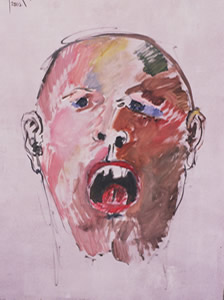  Le Cri. Huile sur panneau, 50 × 35 cm. 2000 